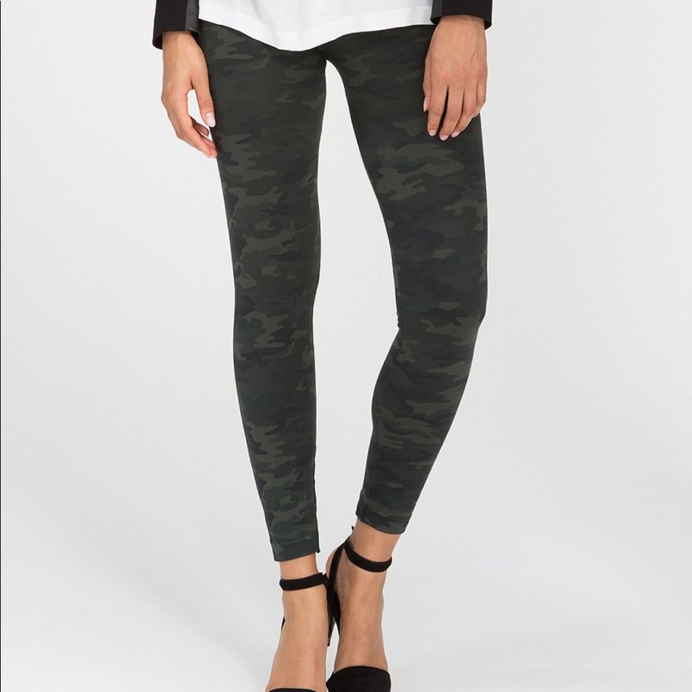 Spanx green camo leggings